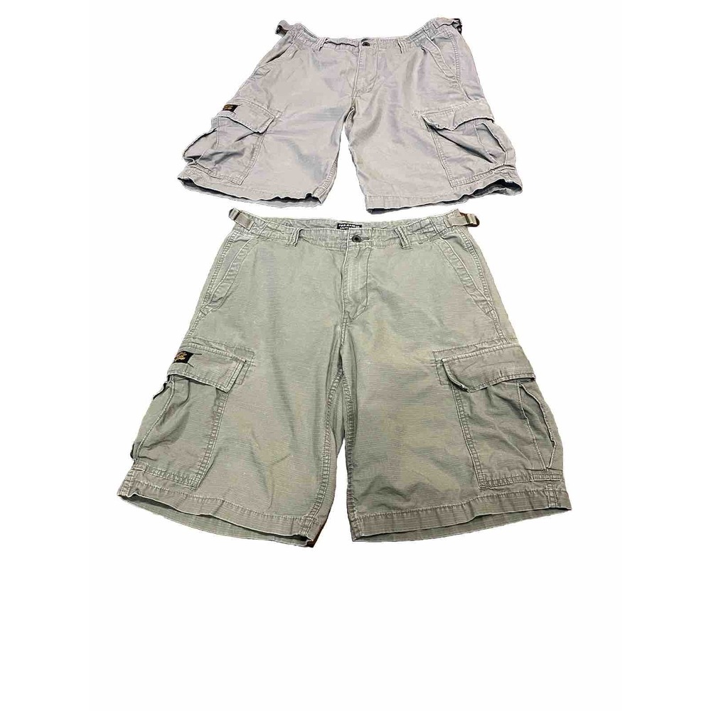 Polo Ralph Lauren Jean Co Cargo Shorts 2 Khaki Size 32 Men Black Label Military